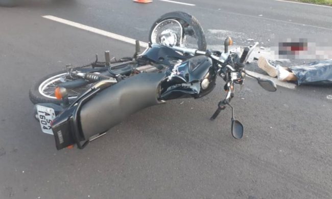 Morador de Iguatemi morre de acidente de moto na rodovia 376 2 acidente br 376 Morador de Iguatemi morre de acidente de moto na rodovia 376