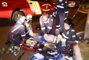 Dono de lava jato morre de acidente de moto em Maringá 2 atendimento acidente moto samu Dono de lava jato morre de acidente de moto em Maringá