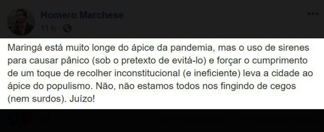 Perdeu a noção do senso comum 2 HM fb Perdeu a noção do senso comum