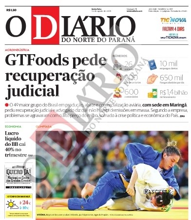 Foto de O Diário do Norte do Paraná pede concordata
