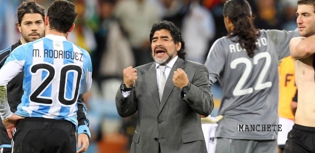 Foto de Maradona deseja treinar a Argentina na Copa de 2018