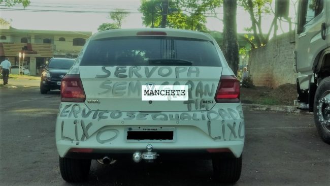 Foto de Dono de Gol protesta contra concessionária Servopa Volkswagen