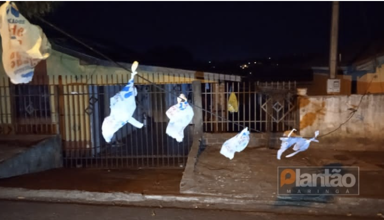 fio de telefonia Fios de telefone soltos na rua causa grave acidente e deixa mulher em estado gravíssimo