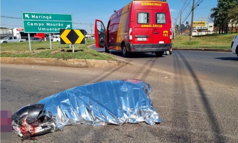 Motociclista de 34 anos morre após colisão com caminhão em Maringá 1 motociclista acidente Motociclista de 34 anos morre após colisão com caminhão em Maringá
