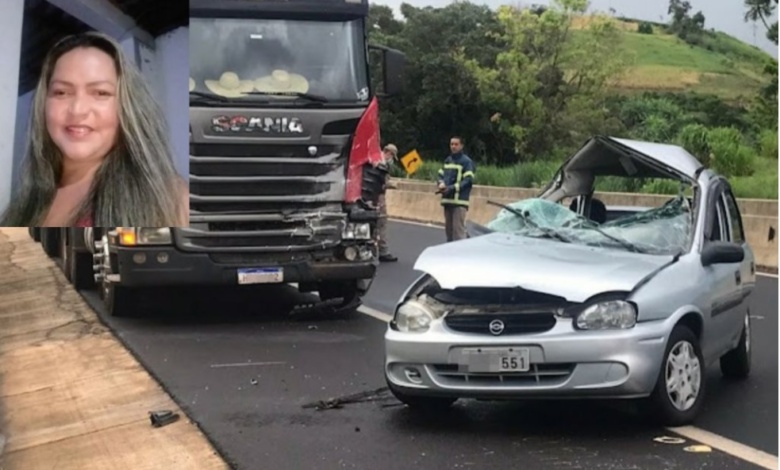 Mulher morre na BR-376 em acidente com carreta 1 acidente br 376 Mulher morre na BR-376 em acidente com carreta