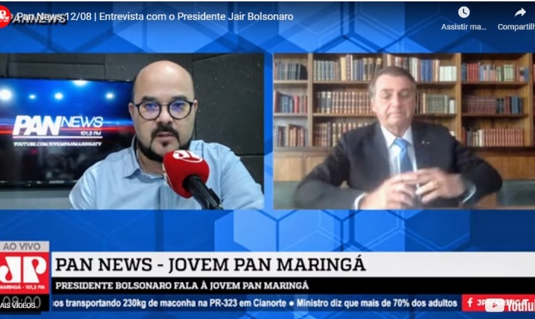YouTube tira do ar mentira de Bolsonaro dita no Pan News Maringá 1 jair bolsonaro jovem pan YouTube tira do ar mentira de Bolsonaro dita no Pan News Maringá