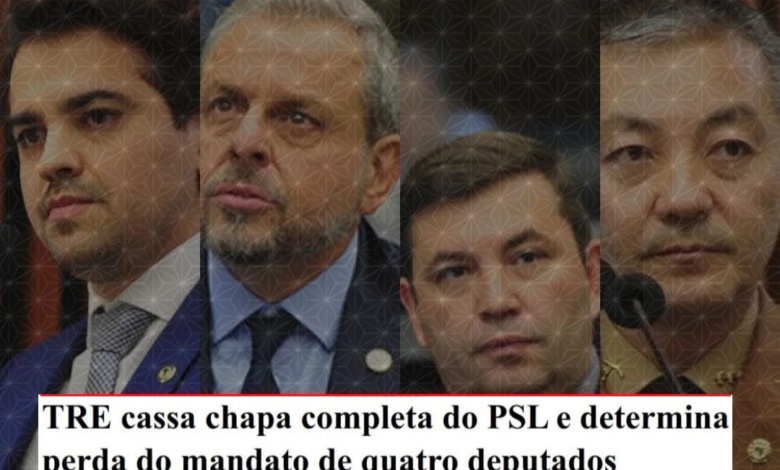 Quatro deputados do PSL são cassados pelo TRE-Pr por fraude à cota de candidatas 1 deputados cassados psl Quatro deputados do PSL são cassados pelo TRE-Pr por fraude à cota de candidatas
