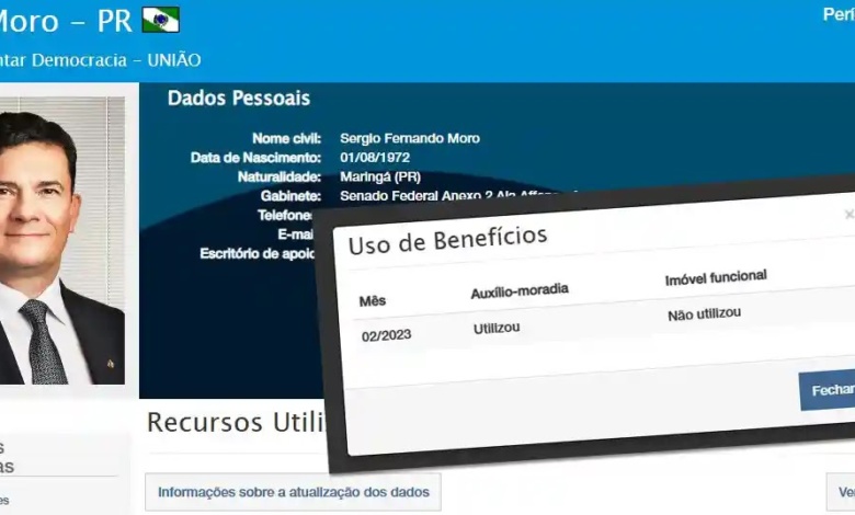 sergio moro Senador Sérgio Moro nega uso de auxílio-moradia