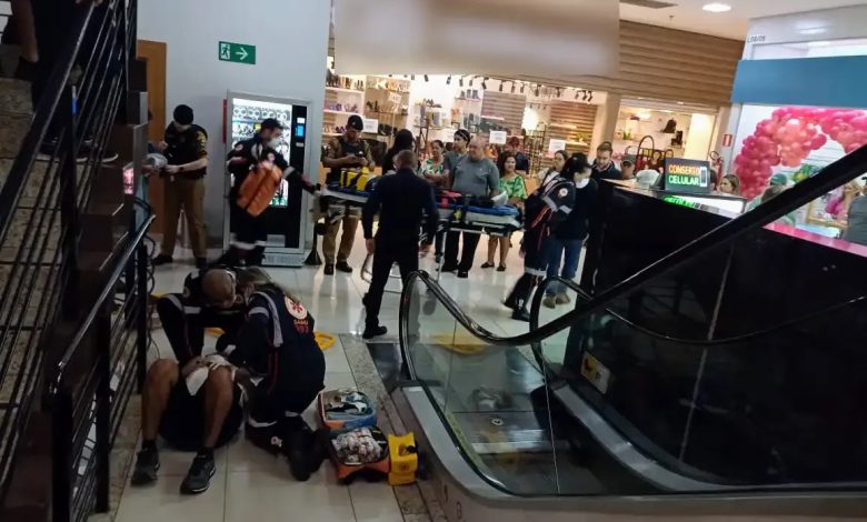 Homem se joga de shopping em Paranavaí e cai em cima de criança 1 shopping Paranavai Homem se joga de shopping em Paranavaí e cai em cima de criança