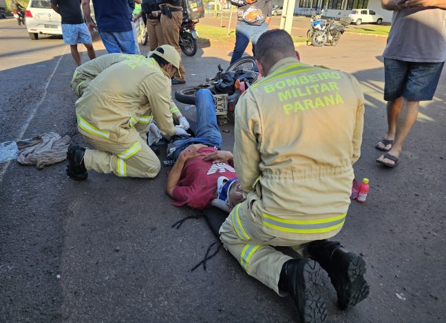 Motoboy escapa da morte após sofrer acidente e cair debaixo de uma carreta 1 motociclista e1717680514165 Motoboy escapa da morte após sofrer acidente e cair debaixo de uma carreta