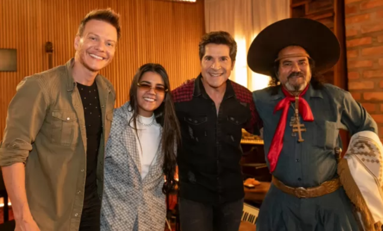 Baitaca e Michel Teló no programa Viver Sertanejo 1 baitaca Baitaca e Michel Teló no programa Viver Sertanejo