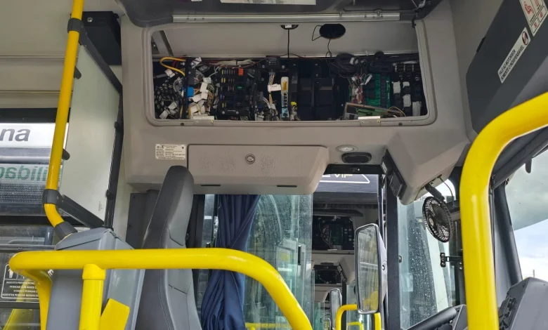 Furto na garagem da TCCC 1 furto onibus Furto na garagem da TCCC