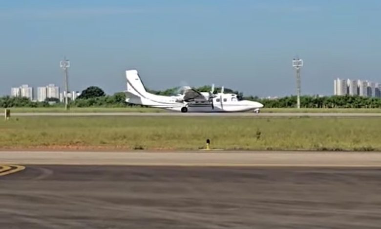 Avião de empresário maringaense faz pouso de "barriga" em São Paulo 1 pouso aviao Avião de empresário maringaense faz pouso de "barriga" em São Paulo
