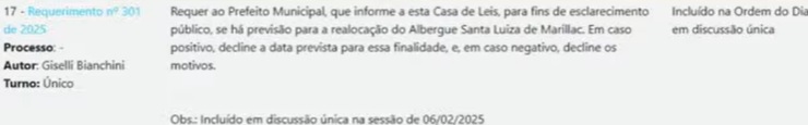 requerimento bianchini "Essa legislatura será mais tranquila"