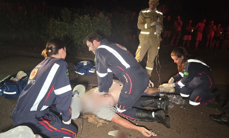 Motorista embriagado mata trabalhador de 59 anos no Jardim Olímpico 1 acidente moto 2 Motorista embriagado mata trabalhador de 59 anos no Jardim Olímpico