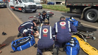 Foto de Senhor de 64 anos sofre acidente grave na rodovia BR-376