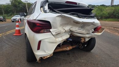 Foto de Motorista causa acidente grave após realizar conversão proibida no Contorno Sul