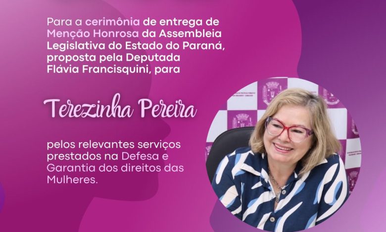 Terezinha Pereira homenageada 1 WhatsApp Image 2025 05 12 at 22.30.20 Terezinha Pereira homenageada