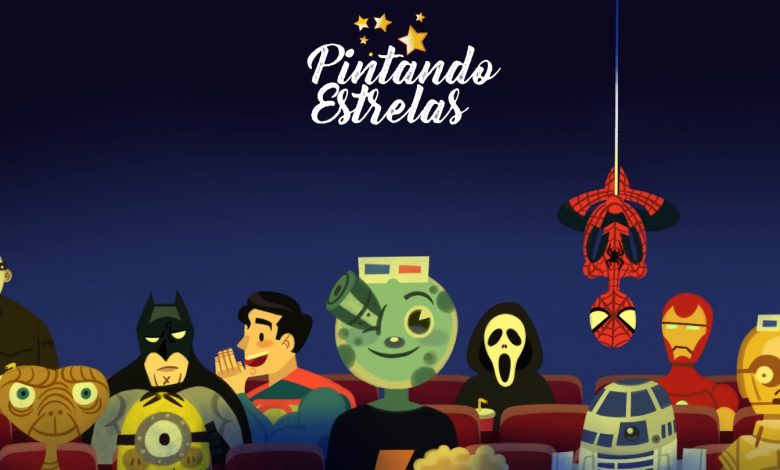 Cinema ao ar livre 1 CARTAZ MATERIA PINTANDO ESTRELAS Cinema ao ar livre