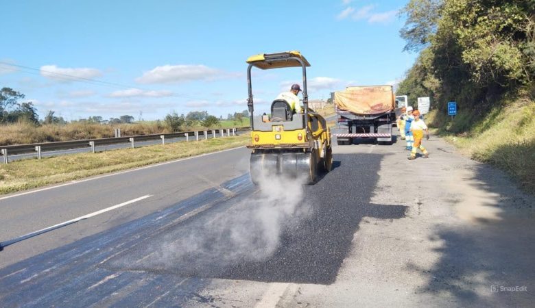 PRVias escala 19 frentes de pavimentação asfáltica para BR-376 até sábado 1 asfalto recape PRVias escala 19 frentes de pavimentação asfáltica para BR-376 até sábado