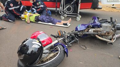 Foto de Motociclista de 60 anos sofre acidente pela segunda vez em um intervalo de 2 meses