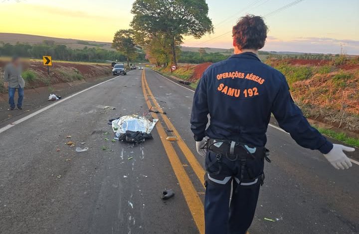 Motociclista morre em acidente na rodovia entre Floresta e Itambé 1 acidente pr 317 Motociclista morre em acidente na rodovia entre Floresta e Itambé