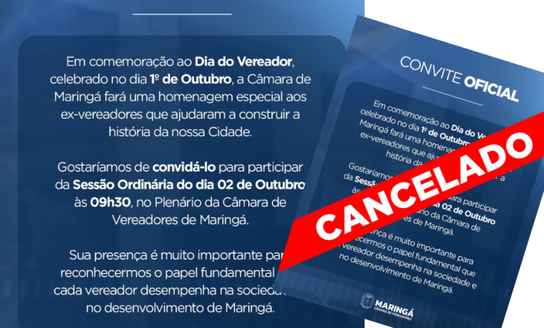 vereador Dia 1º de outubro: Dia do Vereador é cancelado