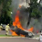 incendio carro vitima Médico oftalmologista morre carbonizado após acidente de carro
