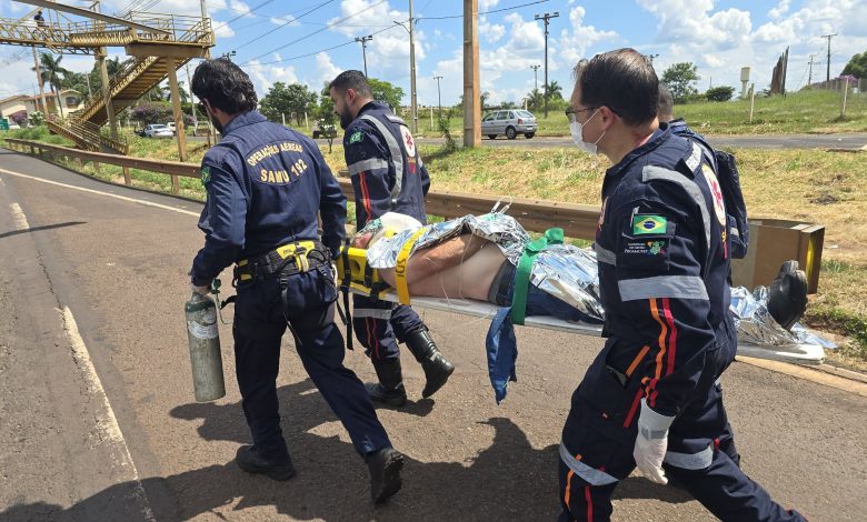 Acidente entre moto e bicicleta deixa dois homens feridos em Mandaguaçu 1 acidente moto mandaguacu Acidente entre moto e bicicleta deixa dois homens feridos em Mandaguaçu