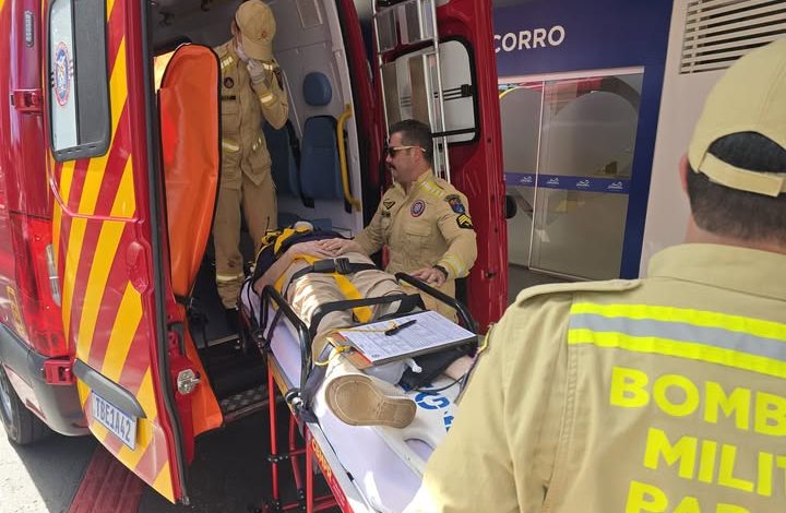 Idosa é atropelada na faixa por veículo oficial de prefeitura 1 atropelamento Idosa é atropelada na faixa por veículo oficial de prefeitura