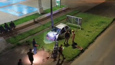 Foto de Motociclista sofre parada cardiorrespiratória após colisão frontal