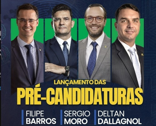 Com presença de Flávio Bolsonaro, Moro, Dallagnol e Filipe Barros lançam pré-candidaturas em Curitiba nesta sexta-feira 1 evento PL Com presença de Flávio Bolsonaro, Moro, Dallagnol e Filipe Barros lançam pré-candidaturas em Curitiba nesta sexta-feira