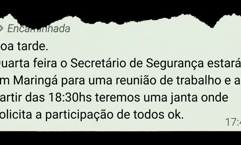 convite pm hudson Convocação política?