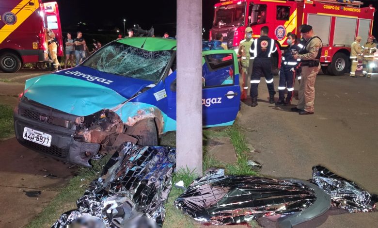 acidente casal maringa Marido e mulher perdem a vida em violenta colisão entre moto e utilitário em Maringá