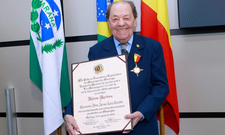 Pioneiro, Nelson Barbosa recebe Comenda Dom Jaime Luiz Coelho por atuação social em Maringá 1 nelson barbosa Pioneiro, Nelson Barbosa recebe Comenda Dom Jaime Luiz Coelho por atuação social em Maringá